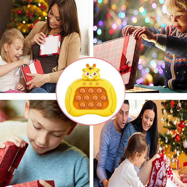 Snabb tryckspel Fidget Toy Pop Game Handheld Bubble Game Glow Pop Toy Lämplig för pojkar, flickor och vuxna födelsedagspresenter