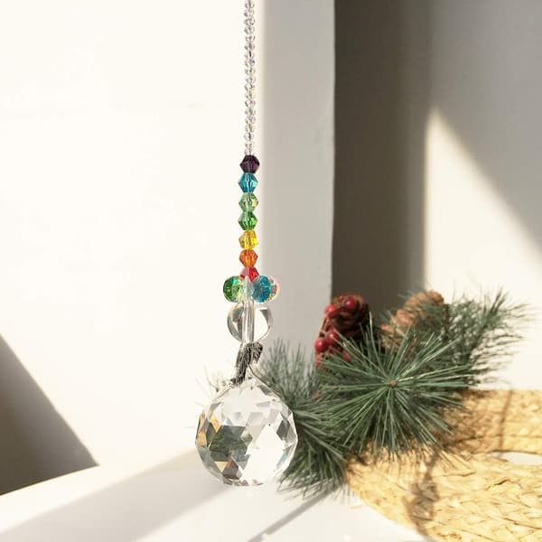 Kristallskyddsängel Rainbow Makers Suncatchers med 30 mm glasbollsprisma