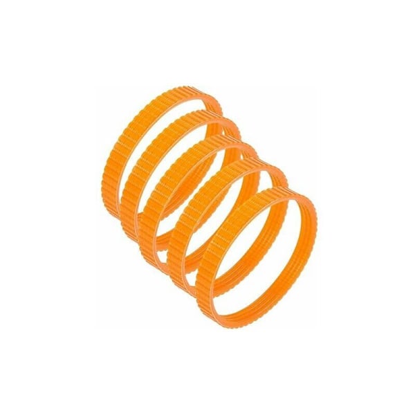 Set med 5 orangea drivremmar för hyvel 1900b på 9,6 mm