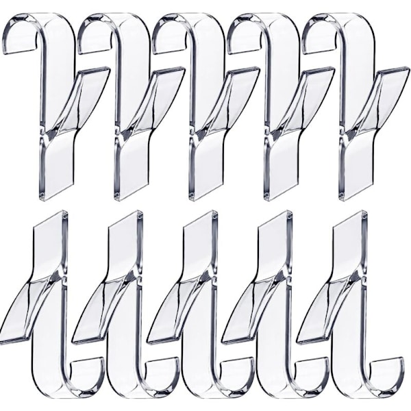 10 läpinäkyvää kappaletta patterikoukku, virkattu pyyhe kylpyhuonekoukku pyyhe pyyhe kokki patteri kuiva pyyhe patere pyyhe tout patterit (läpinäkyvät)