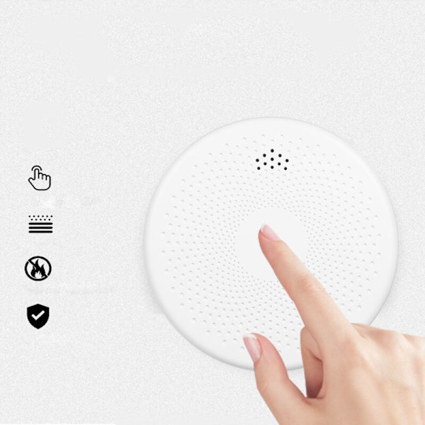 Savukaasu- ja WiFi 2-in-1 -häkävaroitin savu- ja hiilimonoksidihälyttimellä, valo- ja ääni-indikaattorilla, älykäs savu-/paristovaroitin kotiin, sänkyyn