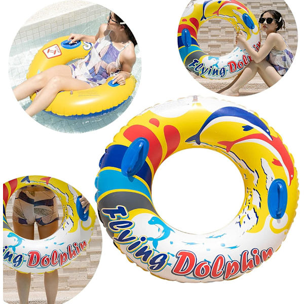 Svømmering, Svømmering, Oppustelig Ring, Svømmering Flydende Svømmering Hawaiiansk Svømmering Ideel til Voksne Teenagere Strand og Pool.