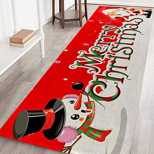 Julemåtter Glædelig Jul Velkommen Dørmåtter Indendørs Hjemmetæpper Dekor Glædelig Jul Dekorative Julepynt Ornamenter Festdekoration Gaver (E 40x12