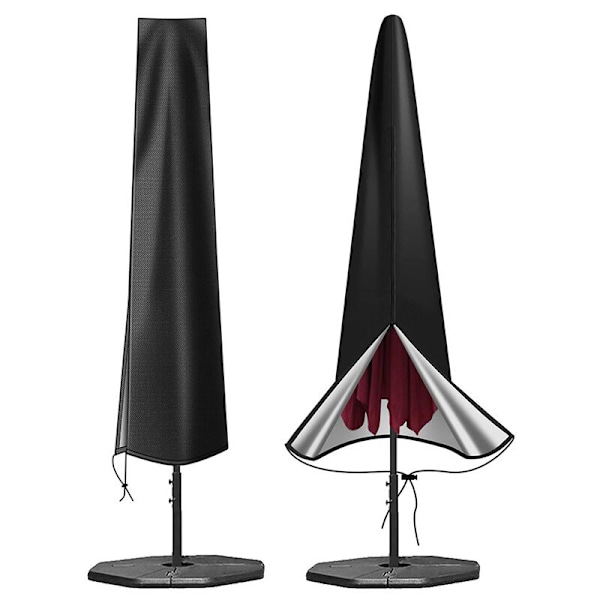 Med ventilasjon, vanntett, vindjakke, anti-UV, i robust Oxford 210D-stoff med teleskopisk mast (190x30/40/50cm)
