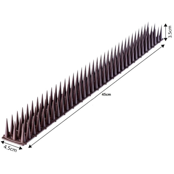 Anti-duvtoppar, 5,4 meter anti-duvor för balkong, anti-plastfåglar för duvor sparvar, anti-kattspik för fönster, respektfull anti-pi