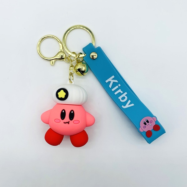 (5-pakning) Kirby nøkkelring-Søt tegneserienøkkelring-Kirby nøkkelring-Creat