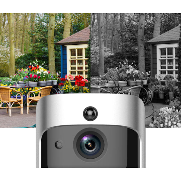 720p trådlös intelligent ringklocka, wifi-kamera, videotelefon, dubbelriktad ljudringklocka, stöd för infraröd mörkerseende, PIR-rörelsesensor, Android iOS