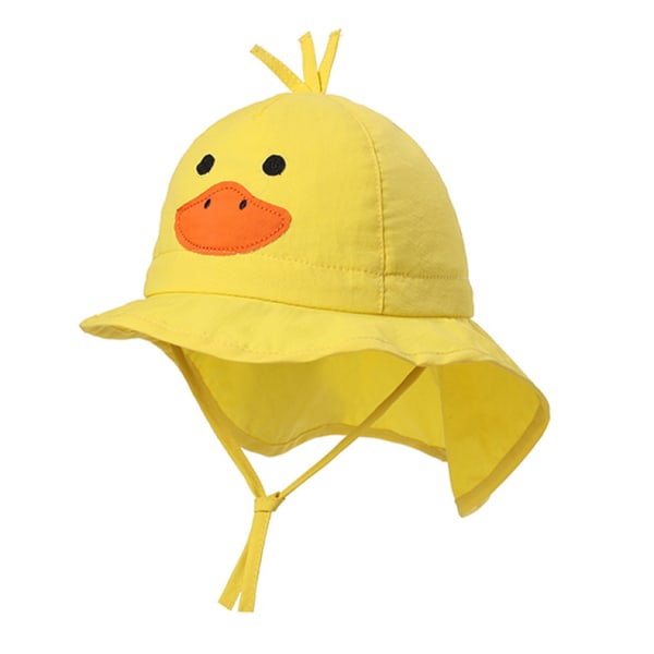 M-UPF50+Little Yellow Duck Hat för baby och toddler Justerbar -