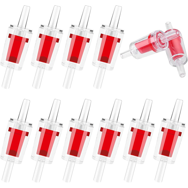 10-pack Aquarium Luftpumpens Backventiler - Plast Backventiler för