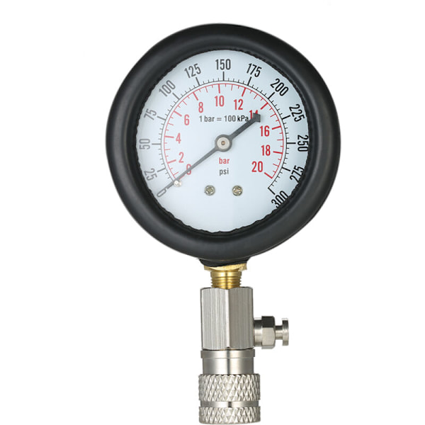 Bränslemotor kompressionstestare Manometer testare för automatisk bensinmotor cylinder motor testkit 0-300 PSI med väska