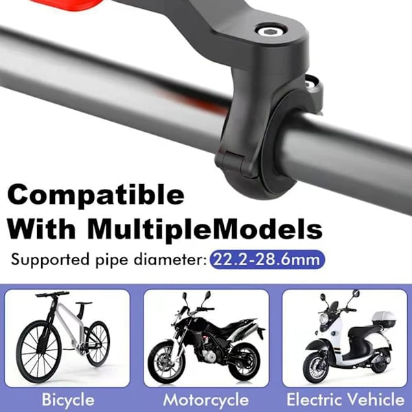 Sykkel mobiltelefonholder motorsykkel vibrasjonsdemper styre universal for 4,7-7,2\" smarttelefon