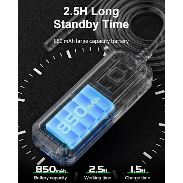 Endoskooppitarkastuskamera - USB-boreskooppi Premium 8mm IP67 vedenpitävä WiFi-endoskooppikamera 8 LEDillä, 2.0MP HD puolijäykkä käärmekaapelikamera