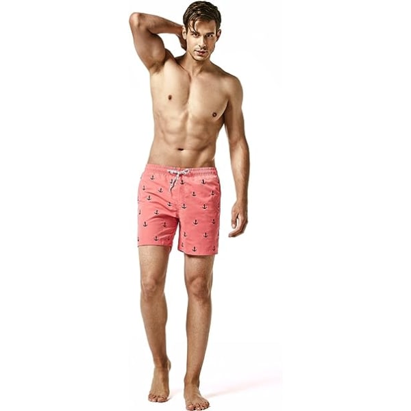 Badbyxor för män M Badshorts för strandsemester Snabbtorkande för poolbad