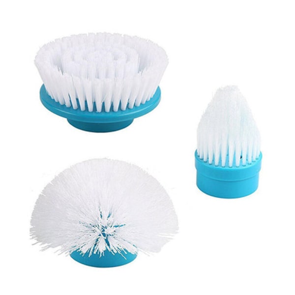 Spin Scrubber 3-pack utbytesbara elektriska rengöringsborsthuvuden för badrum, kakel, golv, vägg, dusch, badkar och kök