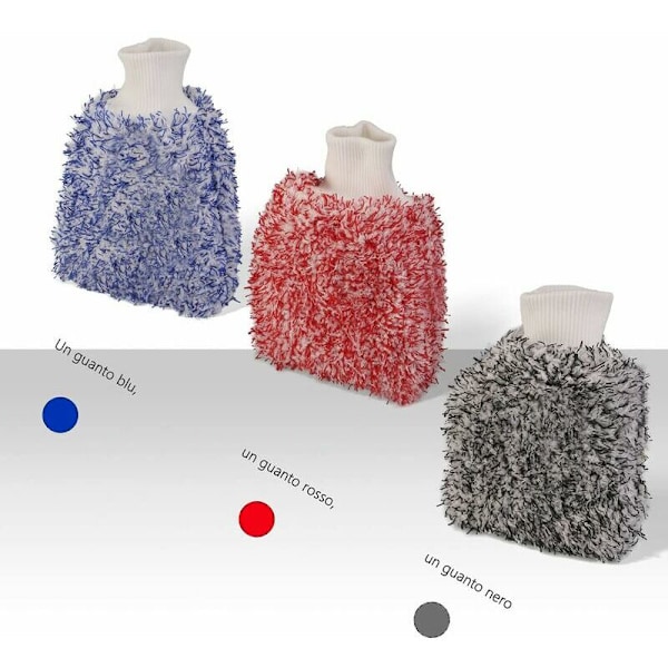 Mikrofiber tvätthandskar, set med 3 extra mjuka tvätthandskar för att minska risken för repor