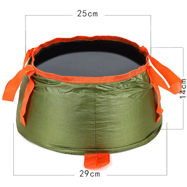 2 st Lätt Bärbar Rese Camping Utomhus Vandring Förvaring Tapet Vikbar Stegad Picknick Camp Grönsaker Bassäng Badrum Doppa Lavabo Bassäng Med Tr