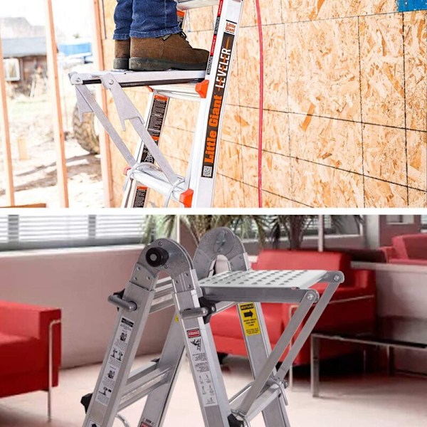 Arbetsplattform, Arbetsplattform för Stegar Verktyg Arbetsbänk för Alla Stegar Håller 180 kg-