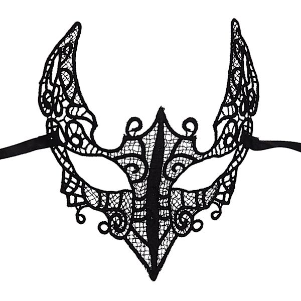 Dames Maskerade Maske Svart Katt Blonder Maske 3stk
