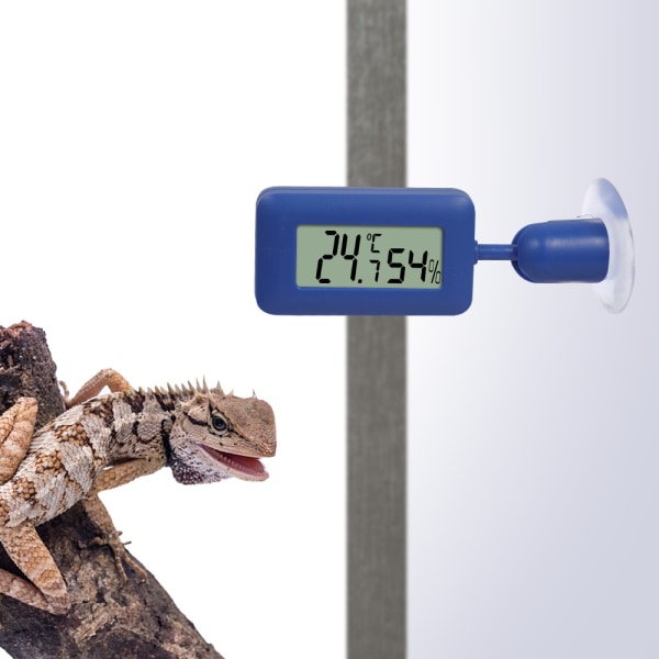 Digital hygrometer termometer, Mini termometer temperatur LCD termometer hygrometer med bakgrundsbelysning för reptil, vivarium, växthus, baby