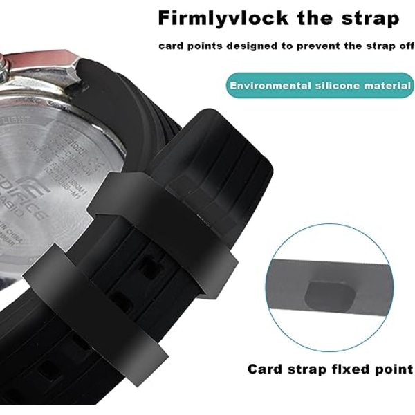 10 stk silikonurrem for 22 mm rem - , passer til Bo Neng A360 Garmin Fenix7 og andre 22 bredde silikonbriller