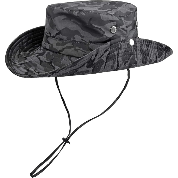 Fiskehat Åndbar solbeskyttelse Boonie Hat bred skygge Safari solhat