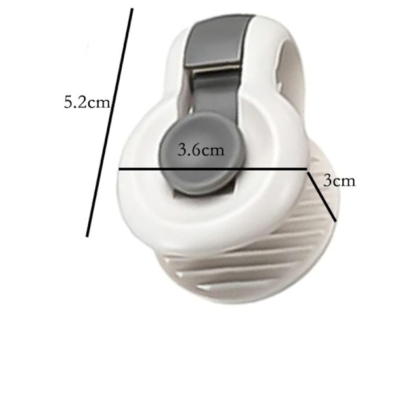 6 grå sängklämma, tjocklek 30mm, täckklämmor, påslakansklämmor, halkfria täckklämmor för att hålla täcken/pplac