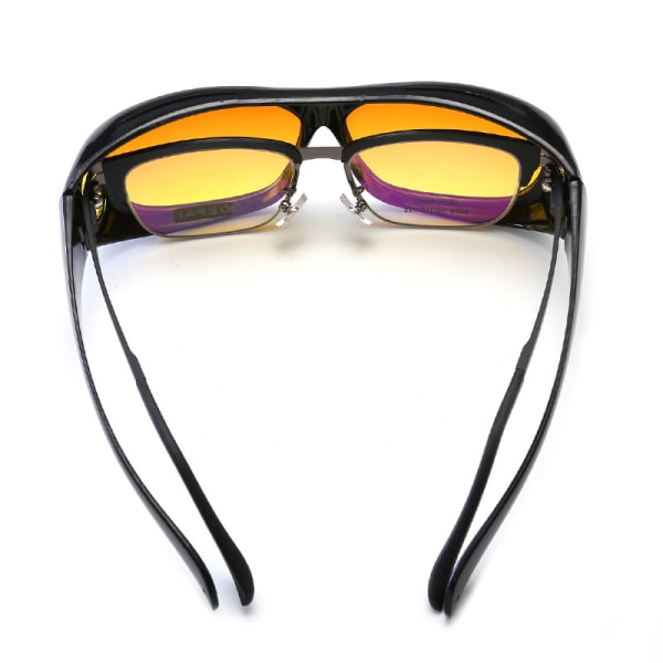 Sort stel, dag- og natlinser - Sportssolbriller til mænd Kvinder