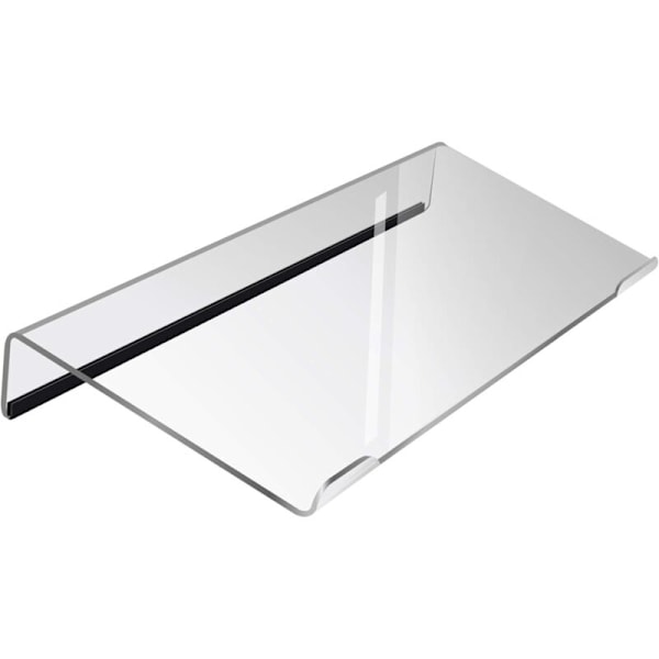 Computer tastaturholder - Transparent akryl tastaturbakke med elastik, akryl tastaturløfter (støtte) for nem ergonomisk adgang (EMP