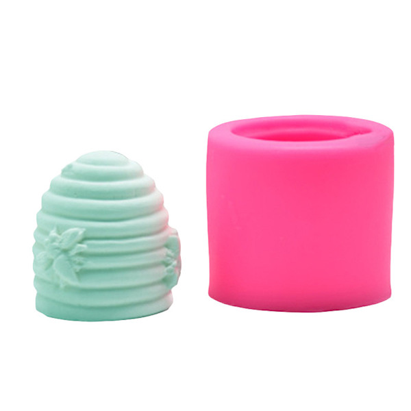 1 x Bi-formad 3D-silikonform för ljus, hantverk (bi)