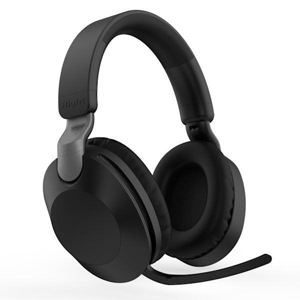 Bluetooth-hörlurar Bluetooth-spelheadset HiFi-ljudkvalitet 40 mm stora drivrutiner Humaniserad bekväm för bärbar dator (svart)