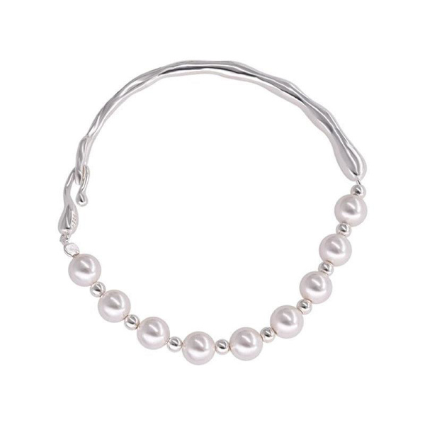 Designet perle halv armbånd armbånd til kvinder med simpelt temperament og alsidigt high-end ins smykker
