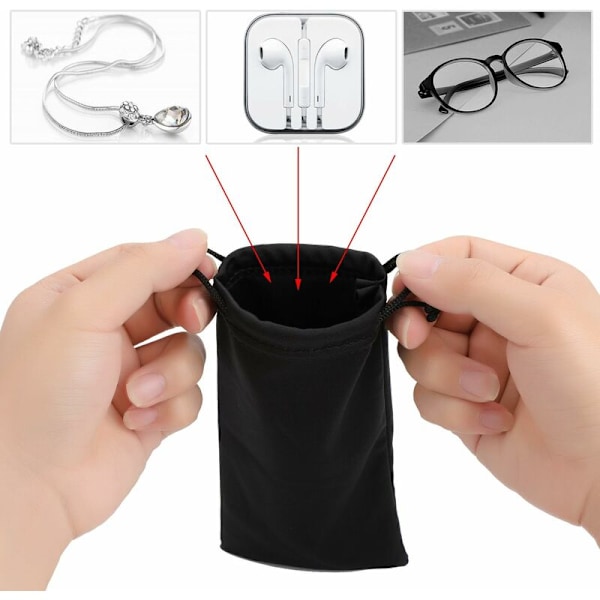 6 Mikrofiber Pakke Briller Brilleetui Pout, Gadgets Rengøring & Opbevaring Skub Slip-in etui briller