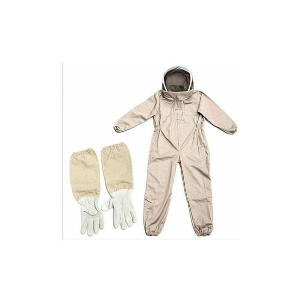 Bibehållningsskyddskläder med fårskinnshandskar (XL)
