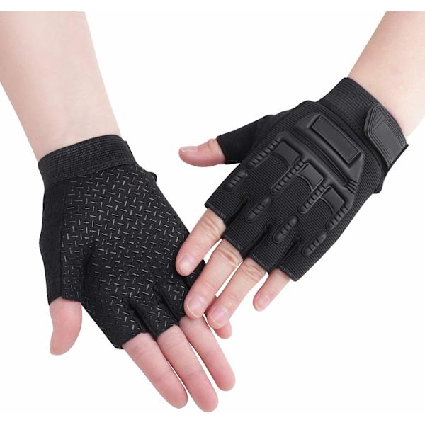 Barncykelhandskar 8-12 år Halvfingerhandskar Sportvantar för pojkar flickor Antislip-handskar för cykel skoter rullskridskor vandring Mou