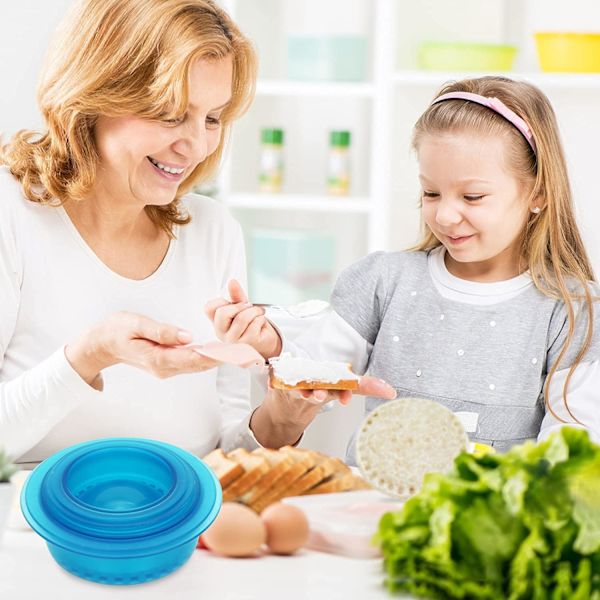 Sæt med 5 sandwich-cuttere og -forseglere, DIY rund sandwich-maskine til børn, sandwich-cutter kageform til brød, sandwich, pandekager