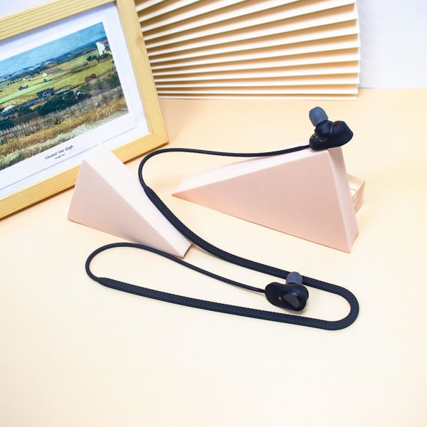 Øretelefon Anti-tabt strop Praktisk silikonehals omkring Bluetooth