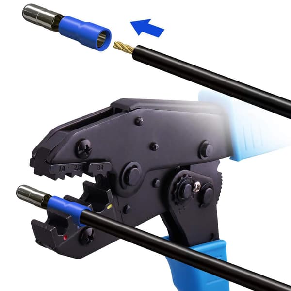 Elektriske terminaler for bil, 480 crimp-terminaler inkludert ring, kule, spade, butt-spleise)
