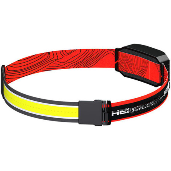 Kevyt USB-ladattava LED-leirintä otsalamppu, COB-otsalamppu pehmeällä laastarilla, yhden kosketuksen kytkin