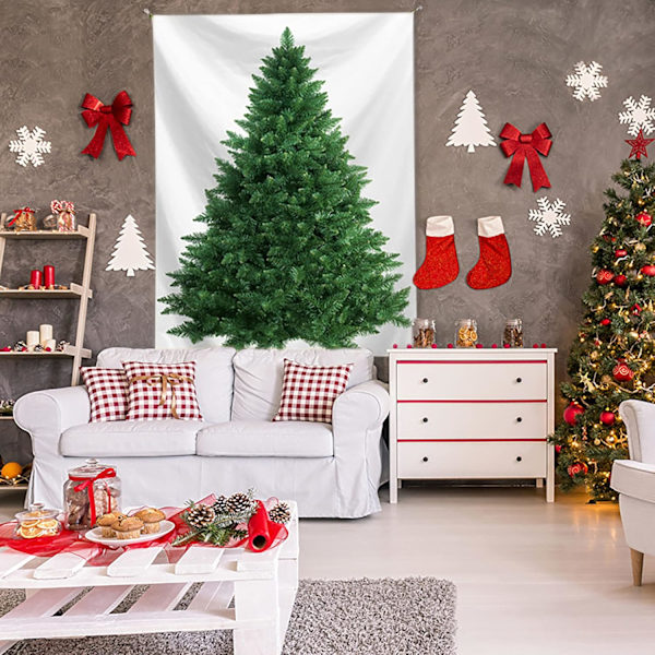 Julgranstapet Julgranstapet Vardagsrum Sovrum Dekorationer Hem Vardagsrum Fönsterdekoration 95cmx73cm