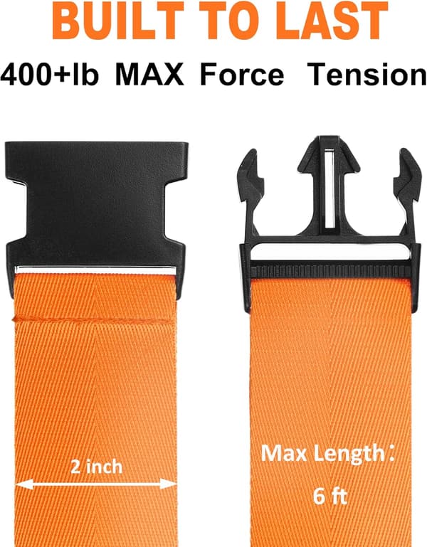 Bagageremme TSA Godkendte Rejsebælter 4 Stk. (Orange)