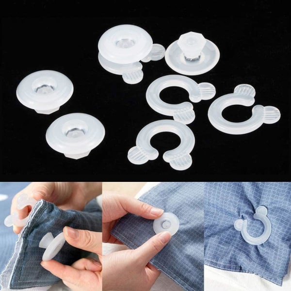 20 Set Duvet Comforter Clips, Comforter Grippers, Bed Duvet Donuts Holders, Fasteners Keep Corner in Place