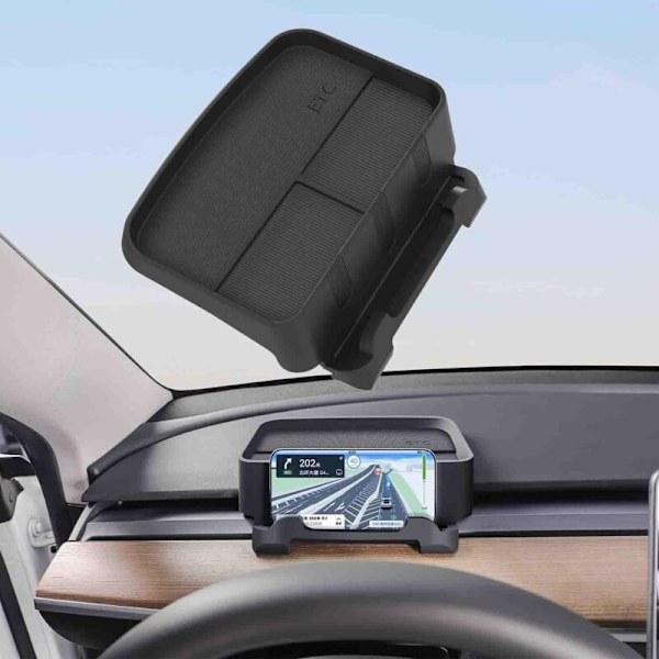 Tesla Model 3Y Mobiltelefonholder Bakke Central Kontrol Opbevaringsboks Instrumentbræt Tissue Box Tilbehør