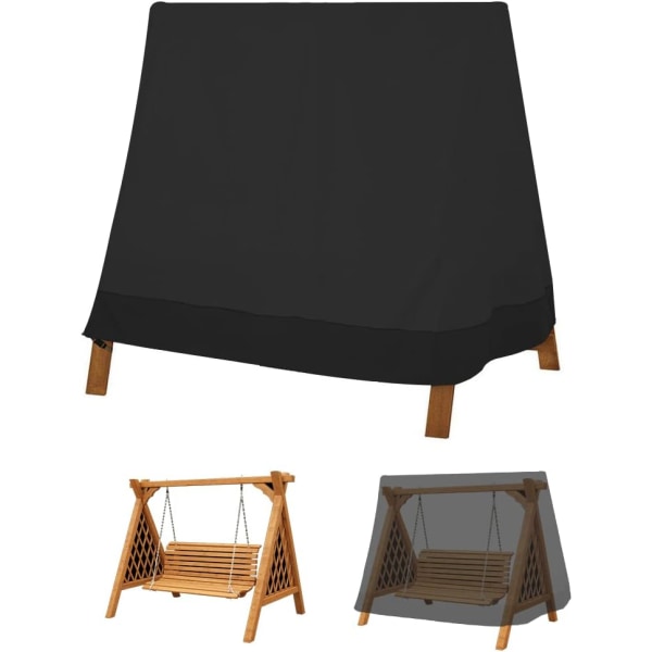 Have Cover til gyngestol, A-ramme gyngestol Cover 183x139x170 Støv Sol Proof Canopy Swing Covers Hængekøje stol Cover Udendørs møbelbeskytter (210D)
