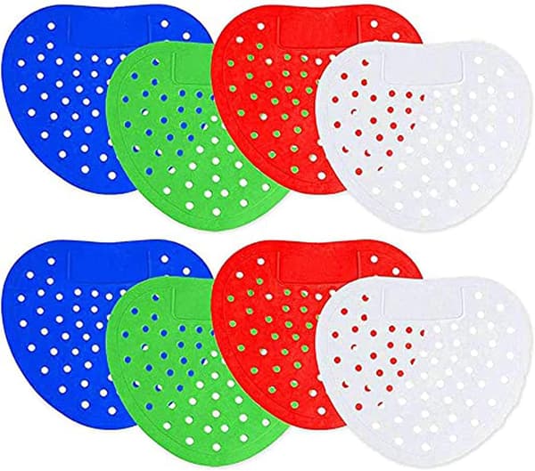 8 stk urinal skjerm, urinal deodorizer, urinal filter, langvarig duft i hver urinal eller urinal (stort hull)
