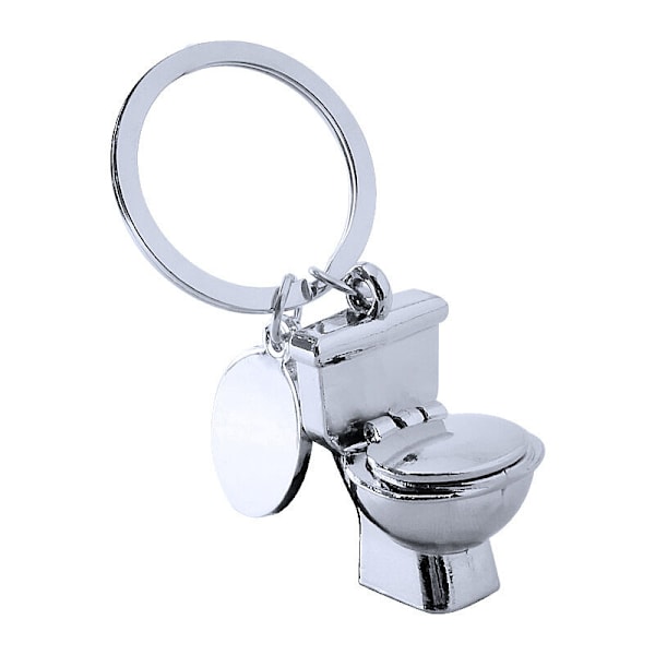 Nøgleringe Nyt toilet, mini nøglering Sjov nøglering.