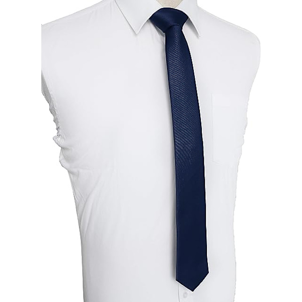 Cyan Färg-Herr Slips 6CM Smal Slim
