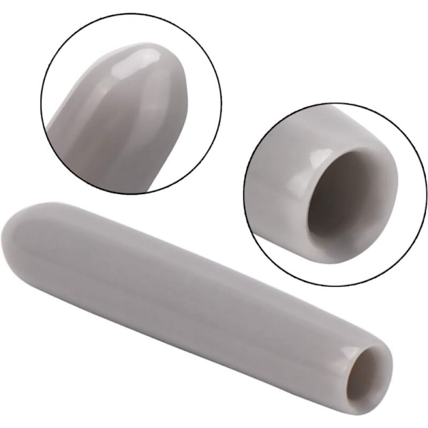 100 Skyddshättor för diskmaskin, innerdiameter 3mm PVC skyddskåpa, diskkorg, 3-25mm (grå)