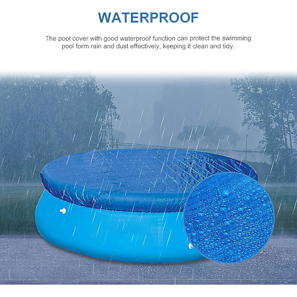 Poolskydd med diameter 244 cm