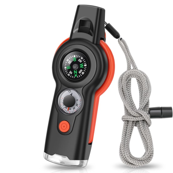 Safety Whistle - 7 in 1 Emergency Survival Function Whistle med