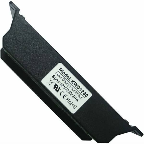 Älykäs aurinkopaneelin lataussäädin PWM-aurinkopaneelin lataussäädin, 12V/24V, 30A, LCD-näyttö, kaksois-USB-portti
